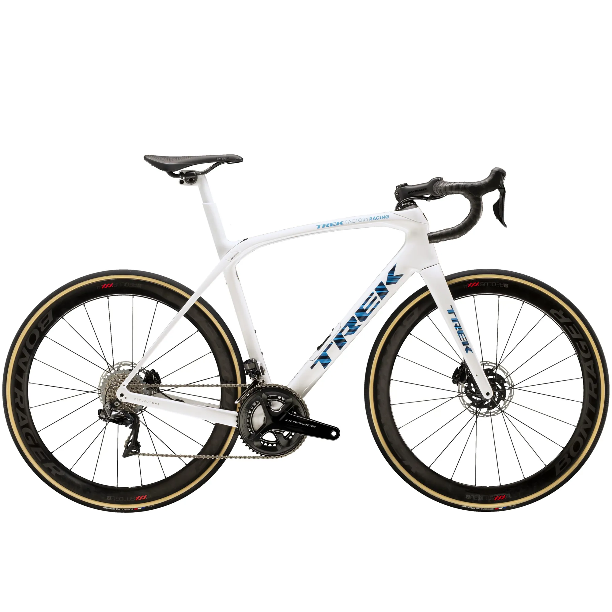 Trek Domane SLR Disc Carbon Road Bike 2021 in White - Main Image