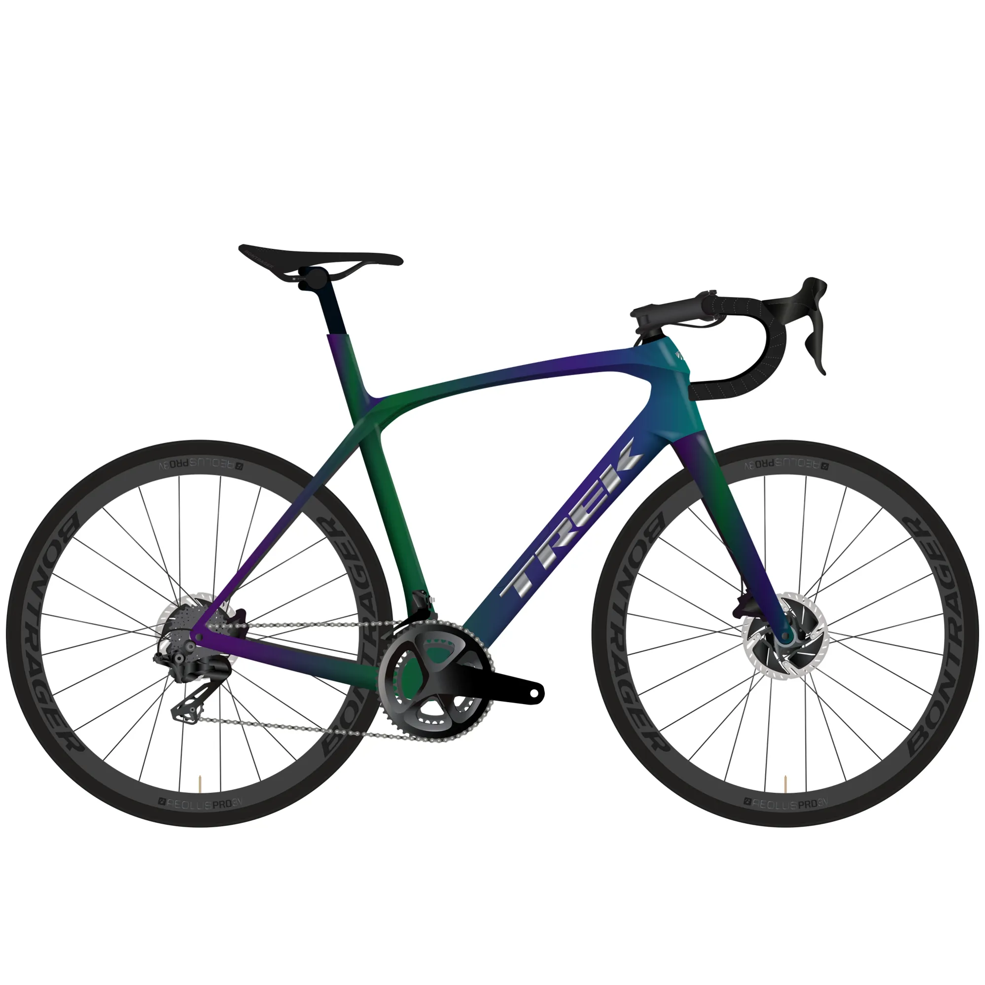 Trek Domane SLR Carbon Road Bike 2023 in Purple - Main Image