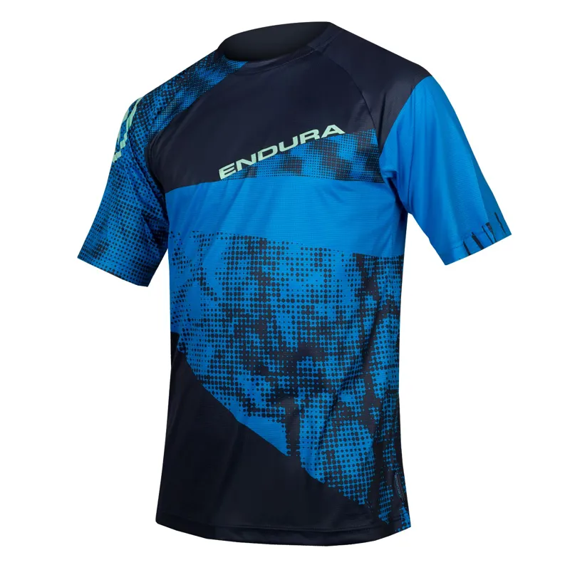 Endura SingleTrack Dots Limited Edition T-Shirt in Blue