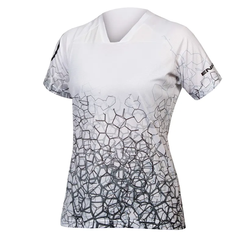 Endura Women's SingleTrack Print Tee in LTD White