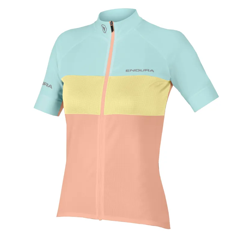 Endura Women's FS260-Pro Short Sleeve Jersey in Neon Peach