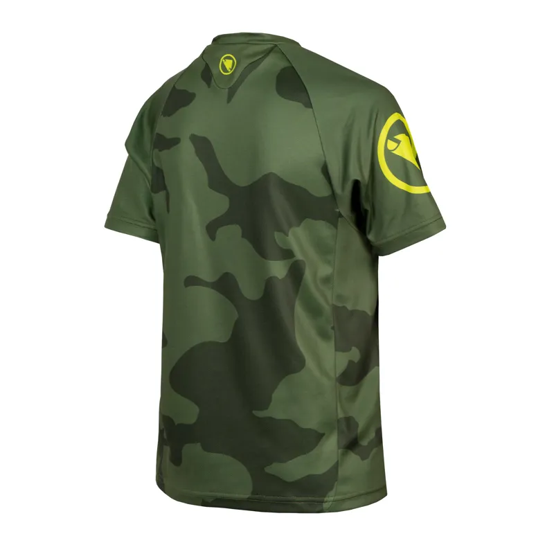 Endura Kid's MT500JR Short Sleeve MTB Jersey LTD in Olive Green-1