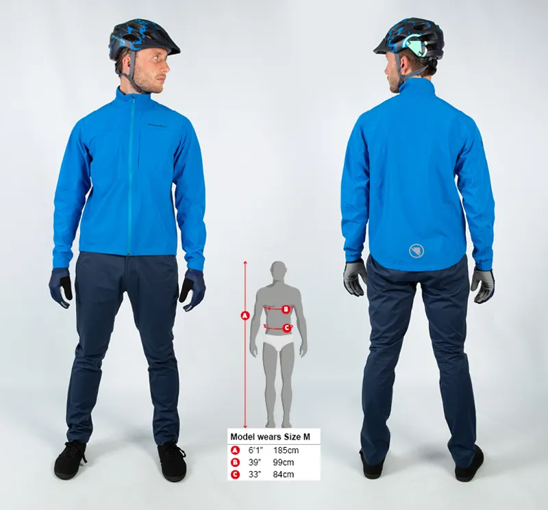Endura Hummvee Lite Waterproof Jacket II in Azure Blue -2
