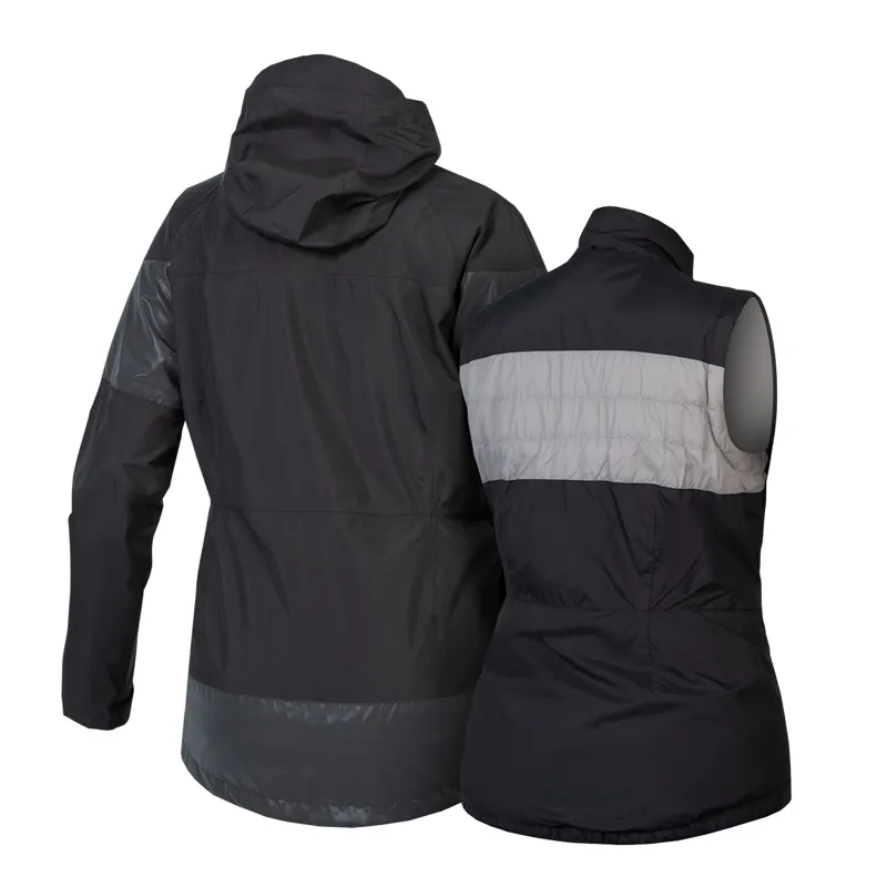 Endura Women's Urban Luminite 3 In 1 Jacket II in Black -1