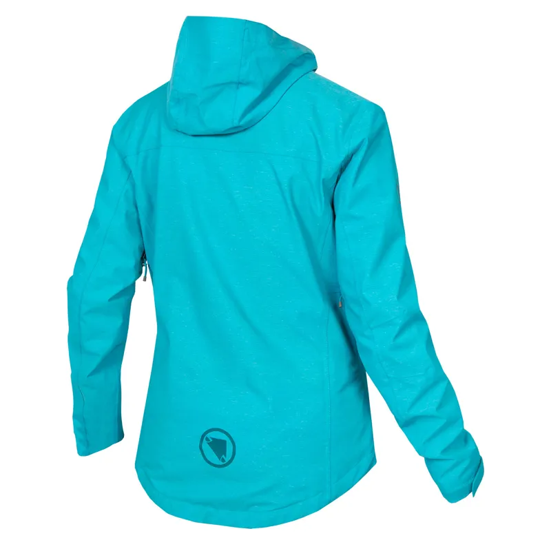 Endura Womens Hummvee Waterproof Hooded Jacket in Pacific Blue -1