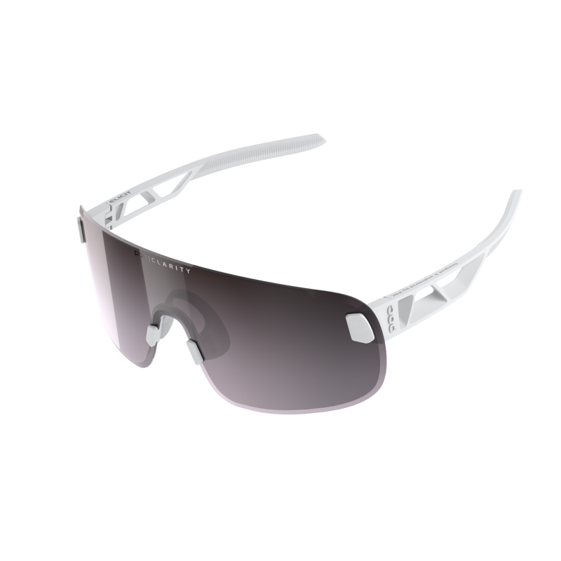 POC Elicit Sunglasses Hydrogen White frame Violet/Silver Lens-1