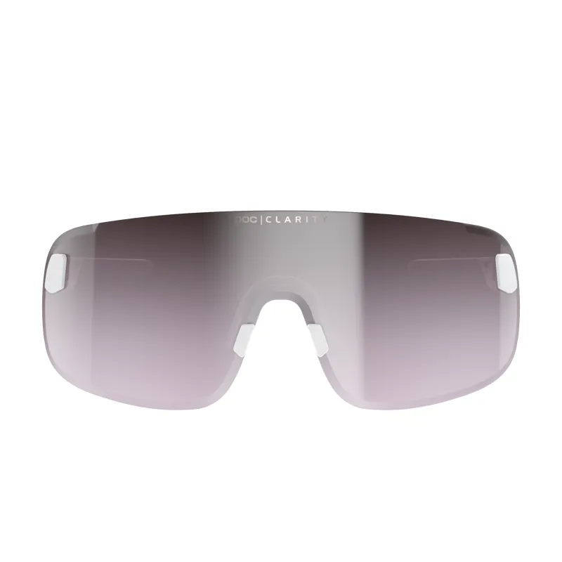 POC Elicit Sunglasses Hydrogen White frame Violet/Silver Lens