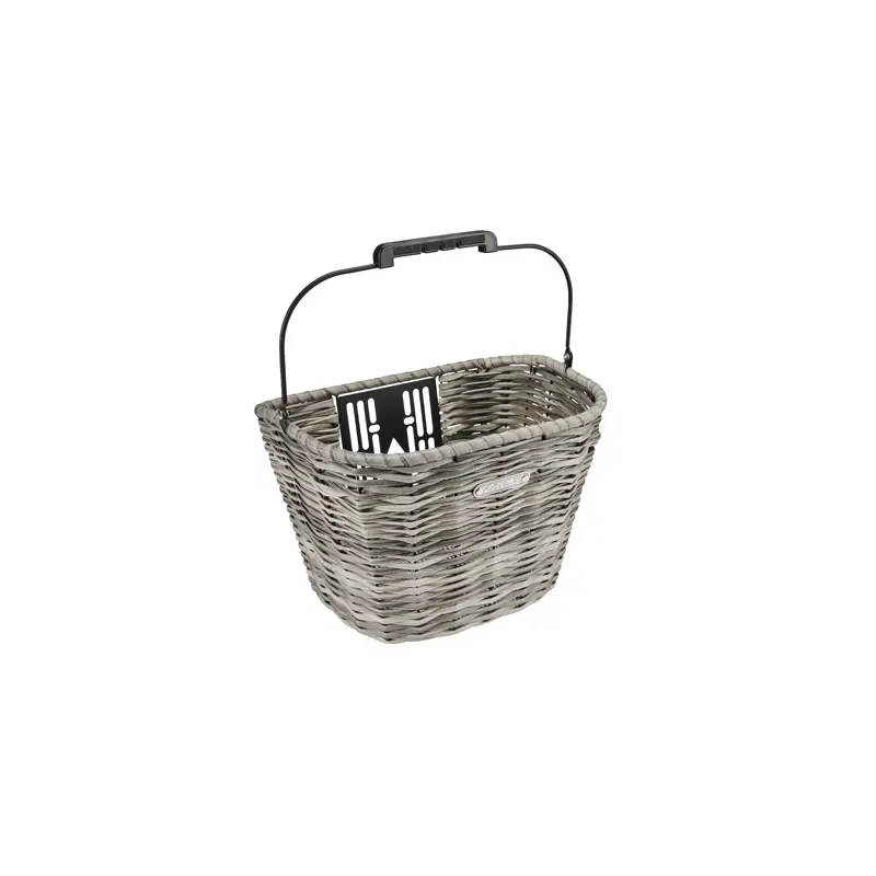 Balfes Bikes Electra All Weather Woven QR Front Basket in Fog Grey | Free postage over £30, £10 off first order, price match & 0% finance.