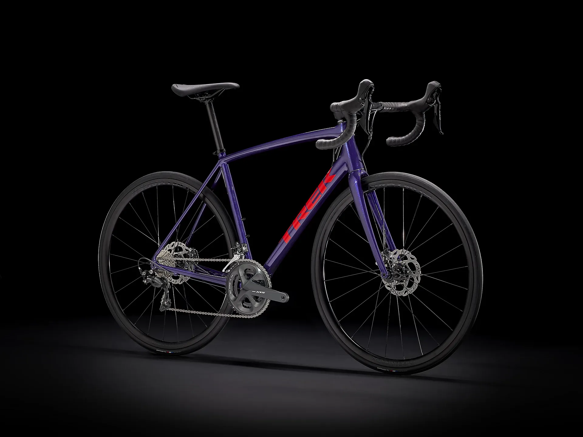 Trek Emonda ALR 5 Disc Road Race Bike 2022 in Purple and Black