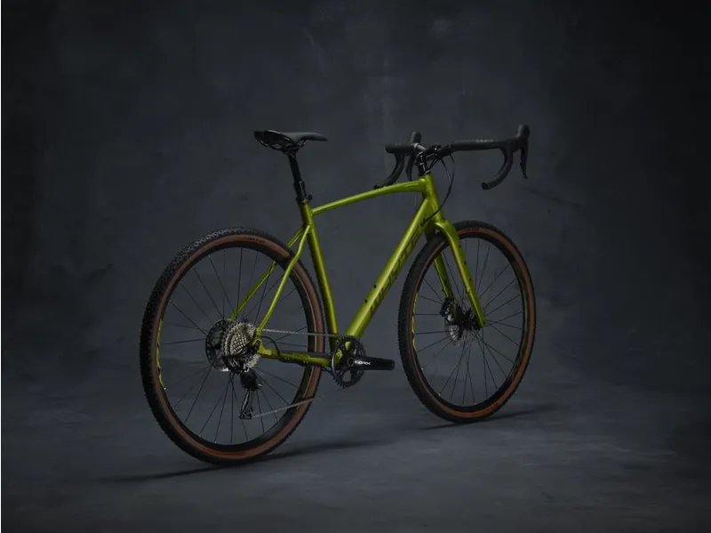 Whyte Gisburn V3 Gravel Road Bike 2021 in Matt Olive and Lime-2