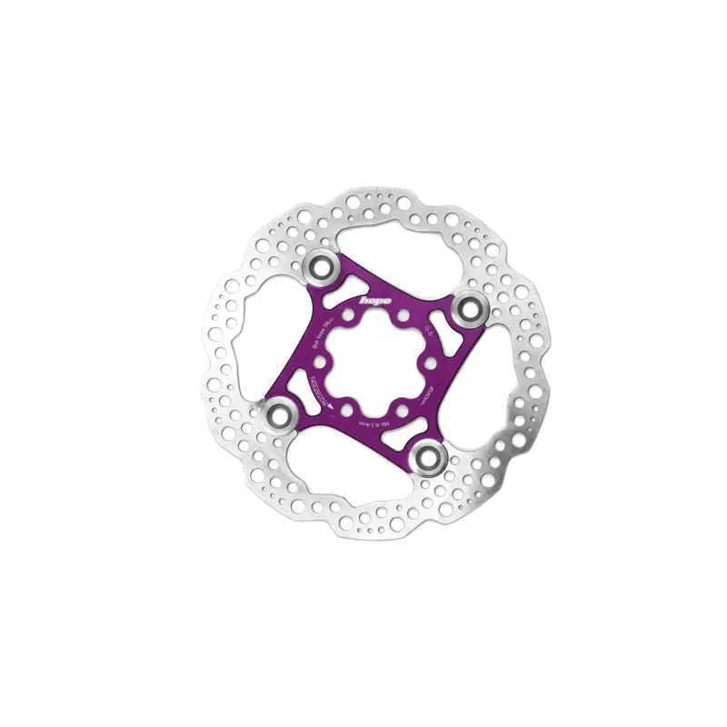 Balfes Bikes Hope Floating Disc 6 Bolt 140mm Rotor in Purple | Free postage over £30, £10 off first order, price match & 0% finance.