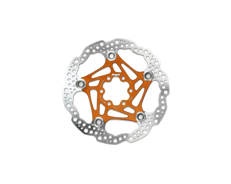 Hope Floating Disc 6 Bolt 160mm Rotor in Orange