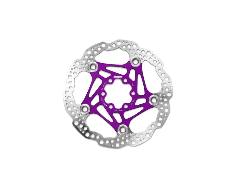 Balfes Bikes Hope Floating Disc 6 Bolt 160mm Rotor in Purple | Free postage over £30, £10 off first order, price match & 0% finance.