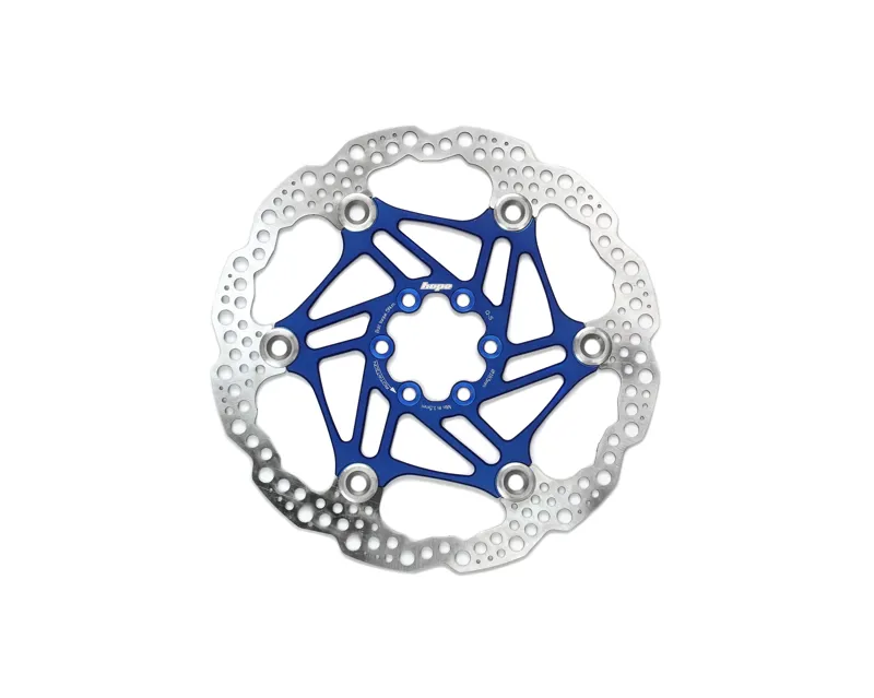  Hope Floating Disc 6 Bolt 183mm Rotor in Blue
