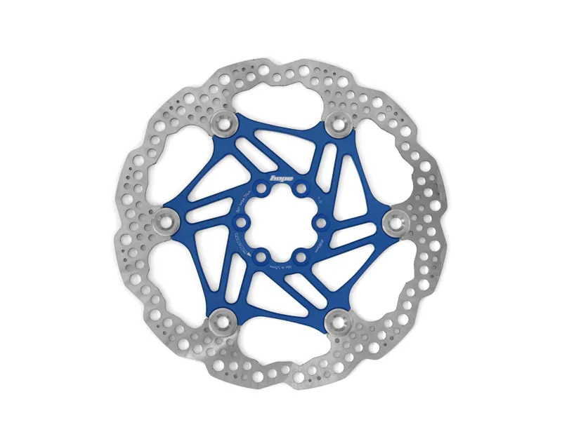 Hope Floating Disc 6 Bolt 185mm Rotor in Blue