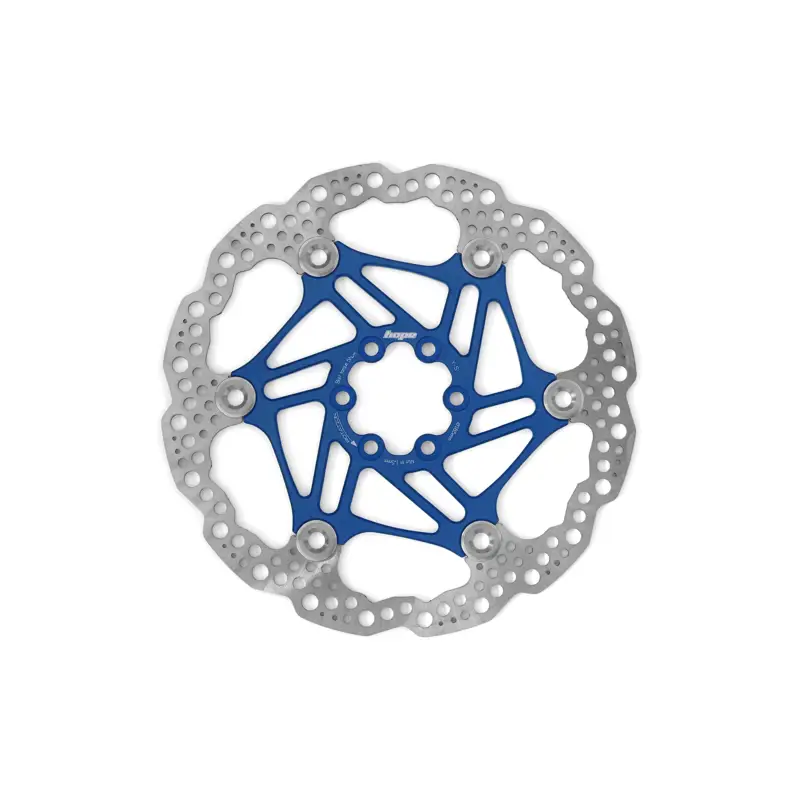 Balfes Bikes Hope Floating Disc 6 Bolt 185mm Rotor in Blue | Free postage over £30, £10 off first order, price match & 0% finance.