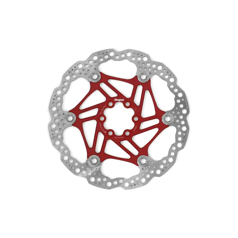 Balfes Bikes Hope Floating Disc 6 Bolt 185mm Rotor in Red | Free postage over £30, £10 off first order, price match & 0% finance.