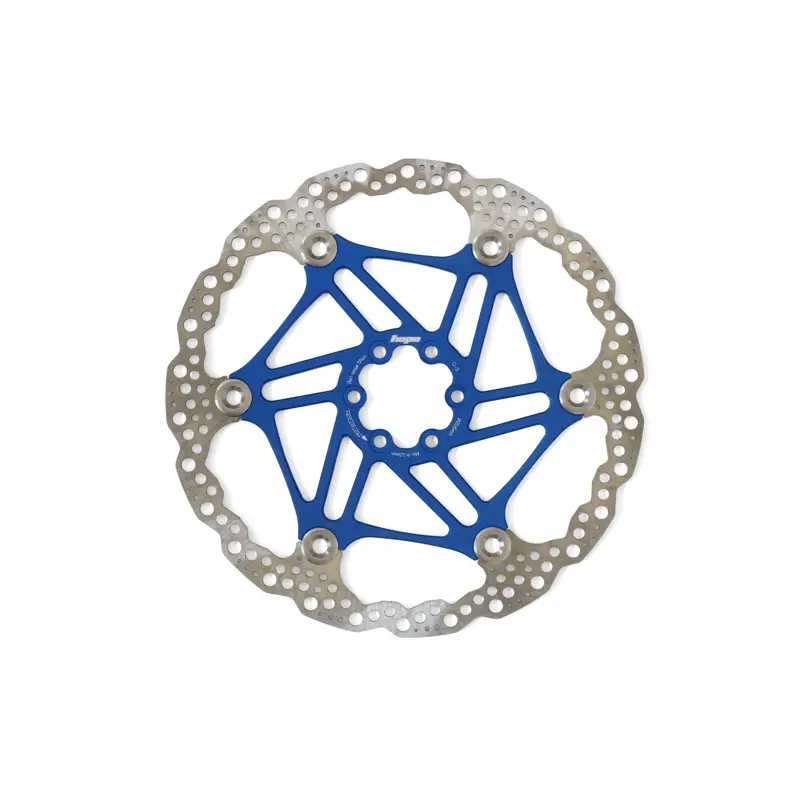 Balfes Bikes Hope Floating Disc 6 Bolt 205mm Rotor in Blue | Free postage over £30, £10 off first order, price match & 0% finance.