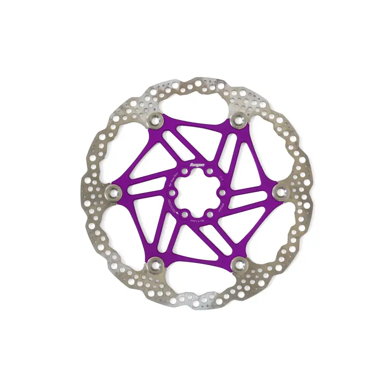 Balfes Bikes Hope Floating Disc 6 Bolt 205mm Rotor in Purple | Free postage over £30, £10 off first order, price match & 0% finance.