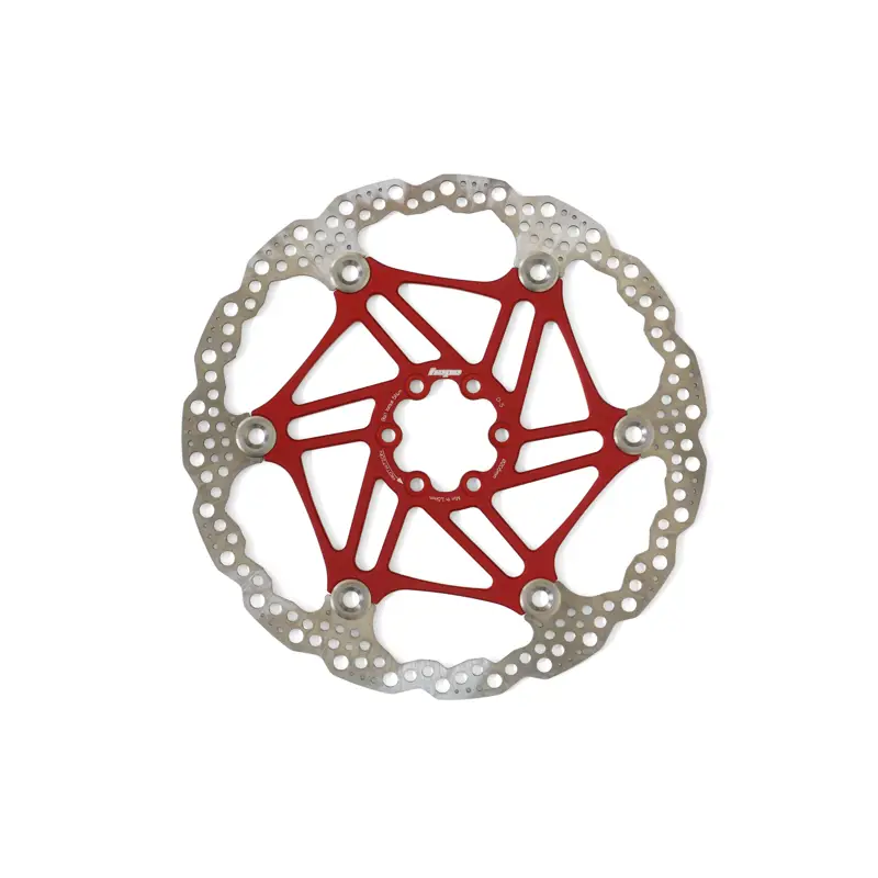 Balfes Bikes Hope Floating Disc 6 Bolt 205mm Rotor in Red | Free postage over £30, £10 off first order, price match & 0% finance.