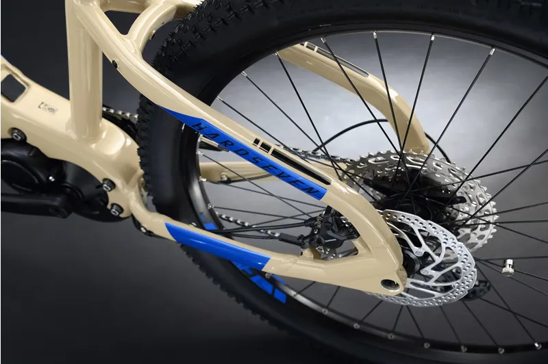 Haibike Hardseven 7 630wh Electric Mountain Bike 2022 in Coffee Blue-2