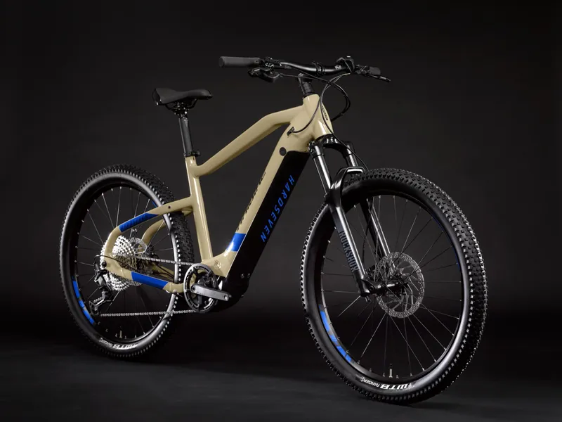 Haibike Hardseven 7 630wh Electric Mountain Bike 2022 in Coffee Blue-1