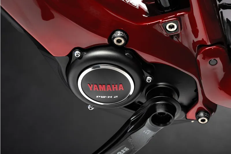 Haibike AllMtn CF 12 ALLMTN i600 Electric Mountain Bike 2022 in Red-2