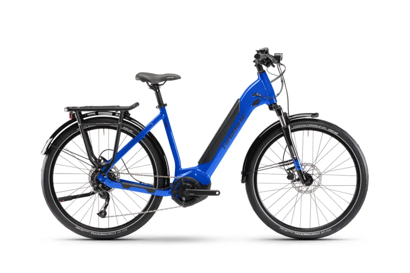 Haibike Trekking 4 Low i500wh Electric Hybird Bike 2022 in Blue