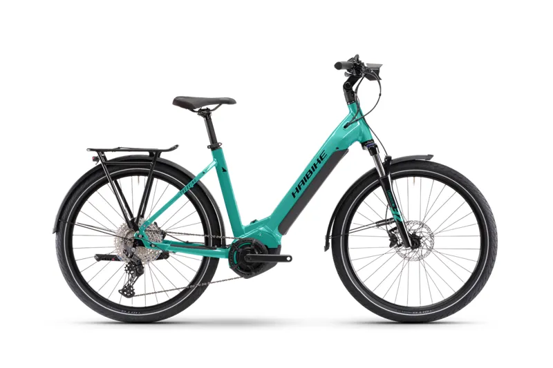 Haibike Trekking 7 Low i630 Electric Hybrid Bike 2022 in Aqua