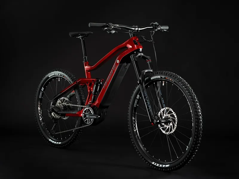Haibike AllMtn CF 12 ALLMTN i600 Electric Mountain Bike 2022 in Red-1