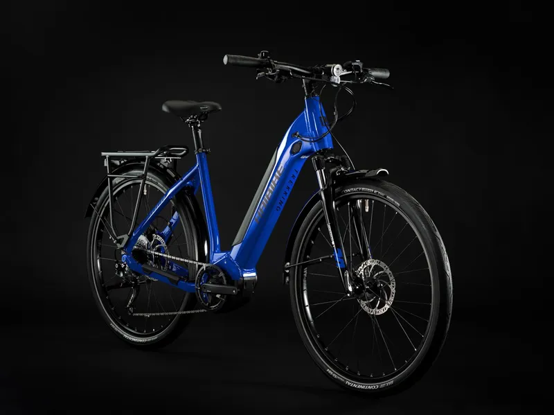 Haibike Trekking 4 Low i500wh Electric Hybird Bike 2022 in Blue-7