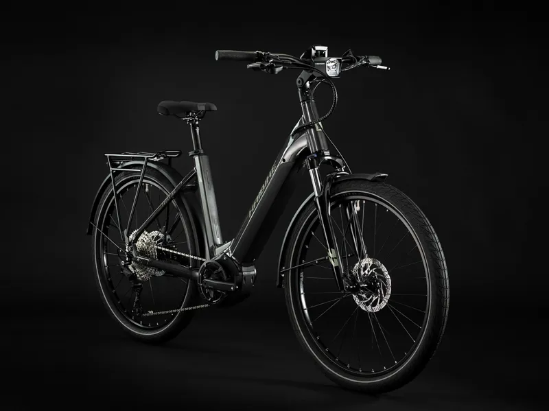Haibike Trekking 7 Low i630 Electric Hybrid Bike 2022 in Anthracite Olive-7