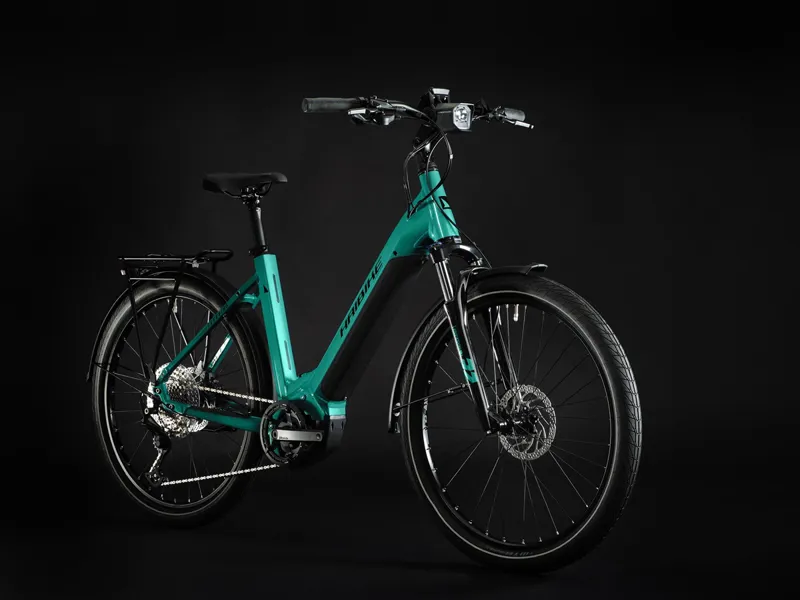 Haibike Trekking 7 Low i630 Electric Hybrid Bike 2022 in Aqua-5
