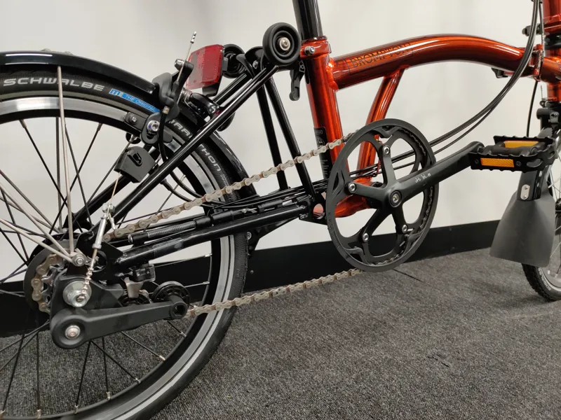 Ex Display Brompton Black Edition Titanium M6L in Flame Lacquer-3