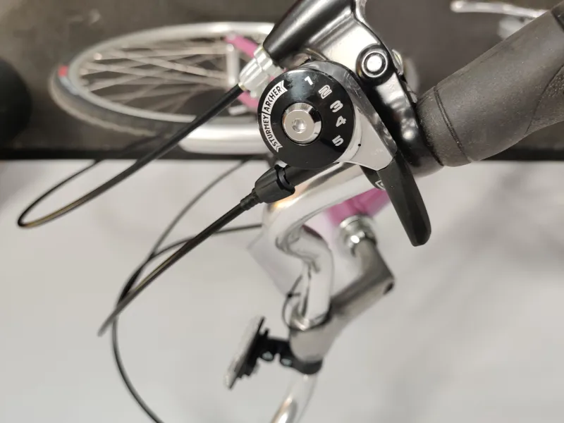 Ex-Display The Light Blue Parkside 5 Spd Ladies Hybrid Bike 19.5 inch in Mauve -2