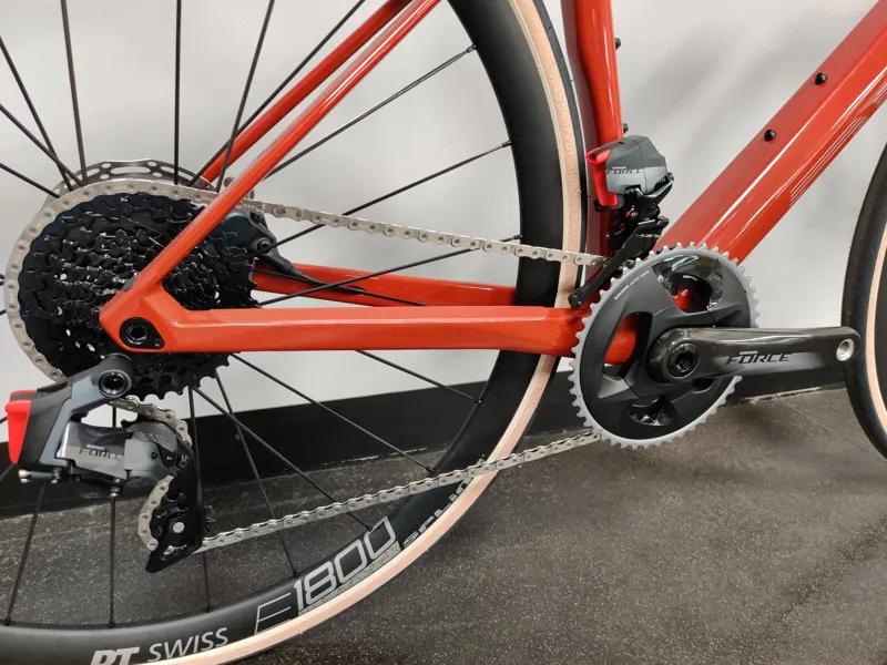 Ex-Display BMC Roadmachine One Disc Carbon Road Bike 51cm 2021 in Red-1