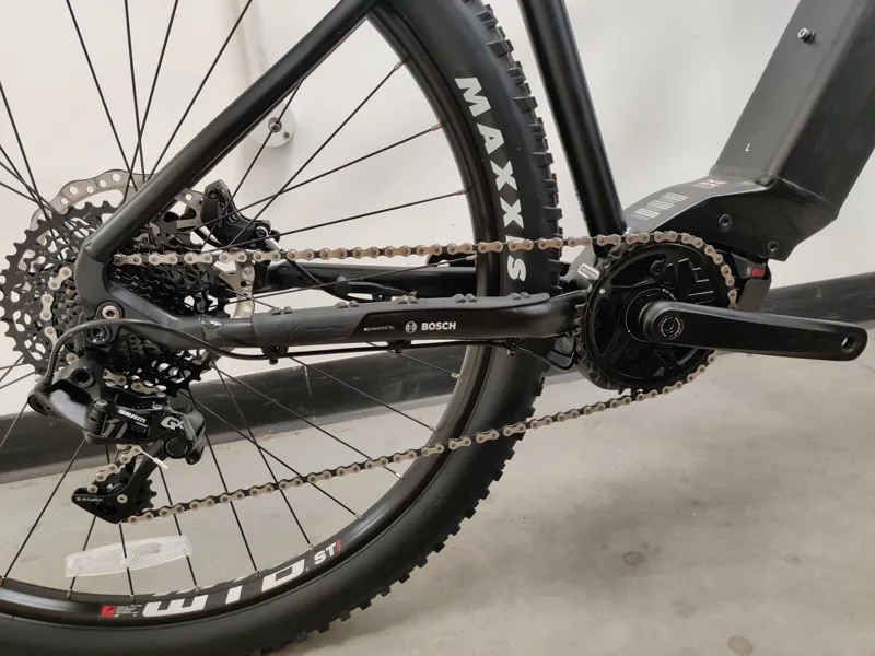 Ex-Display Whyte e-505 v1 Electric Mountain Bike Large 2022 in Matt Black-1