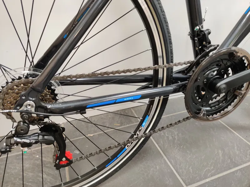 Ex Display Dawes Discovery Trail Hybrid Bike 18 inch frame 2022 in Dark Grey-1