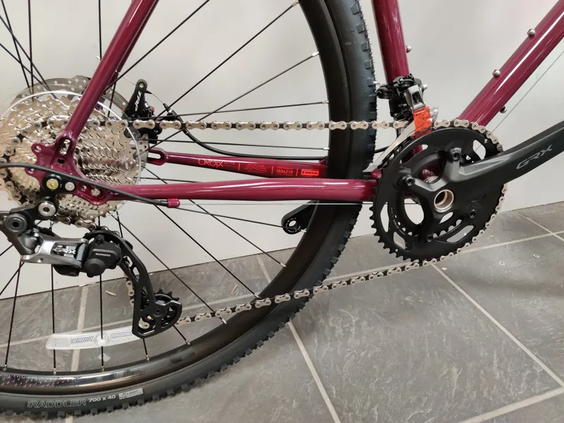 EX DISPLAY Genesis Croix de Fer 30 Unisex Gravel Road Bike Large 2022 in Plum -1