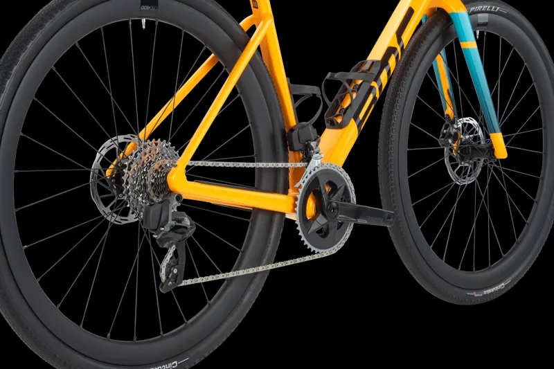 BMC Kaius 01 Three Rival eTap AXS Wide Road Bike 2023 in Orange/Black-7