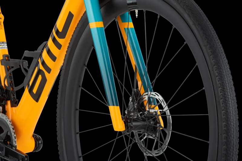 BMC Kaius 01 Three Rival eTap AXS Wide Road Bike 2023 in Orange/Black-3