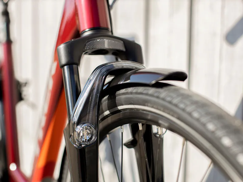 Trek L300 Lowstep Hybrid Bike 2020 in Red-2