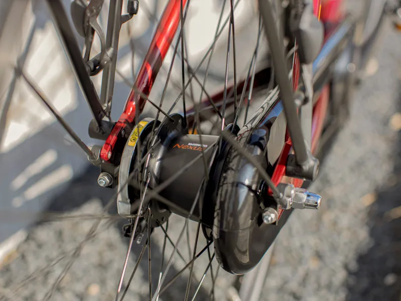 Trek L300 Lowstep Hybrid Bike 2020 in Red-3