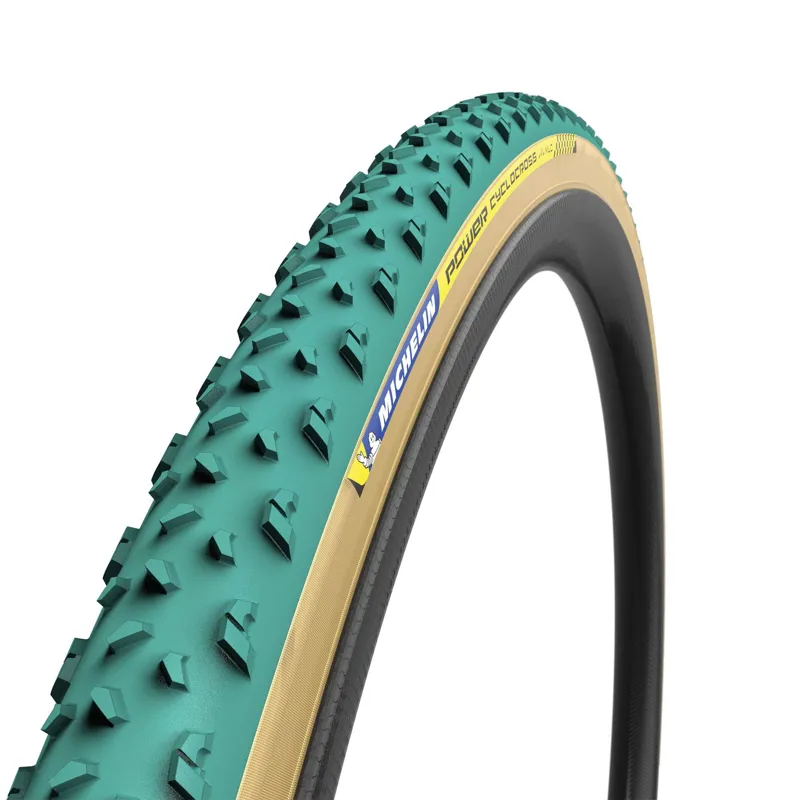 Michelin Power Cyclocross Mud Tubular Tyre in Green