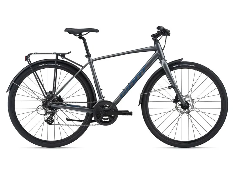 Giant Escape 2 City Disc Hybrid Bike 2022 in Charcoal 