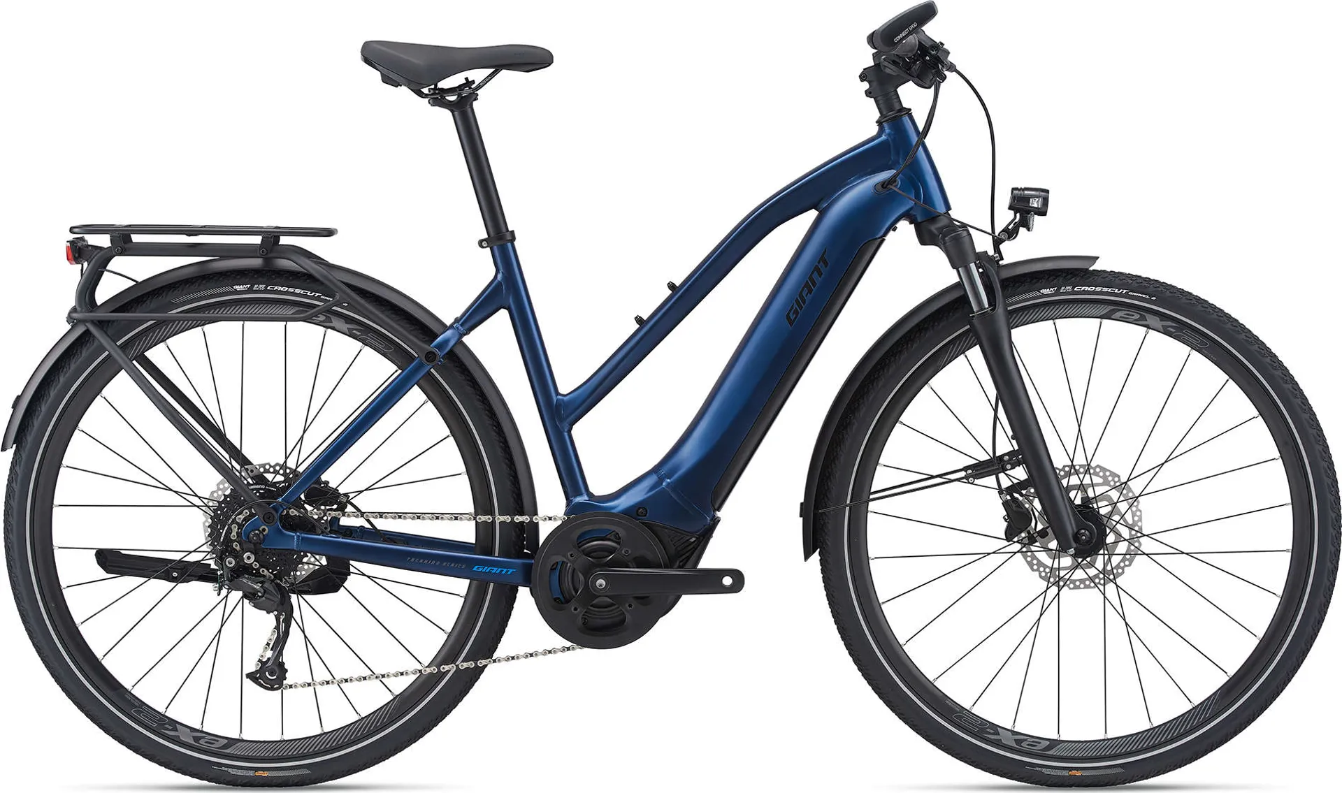 Giant Explore E+ Step Through Electric Hybrid Bike 2021 in Navy