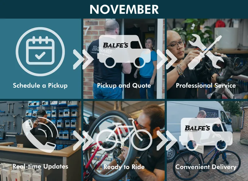 Balfe's Bikes Home Collection Bike Service Reservation- November