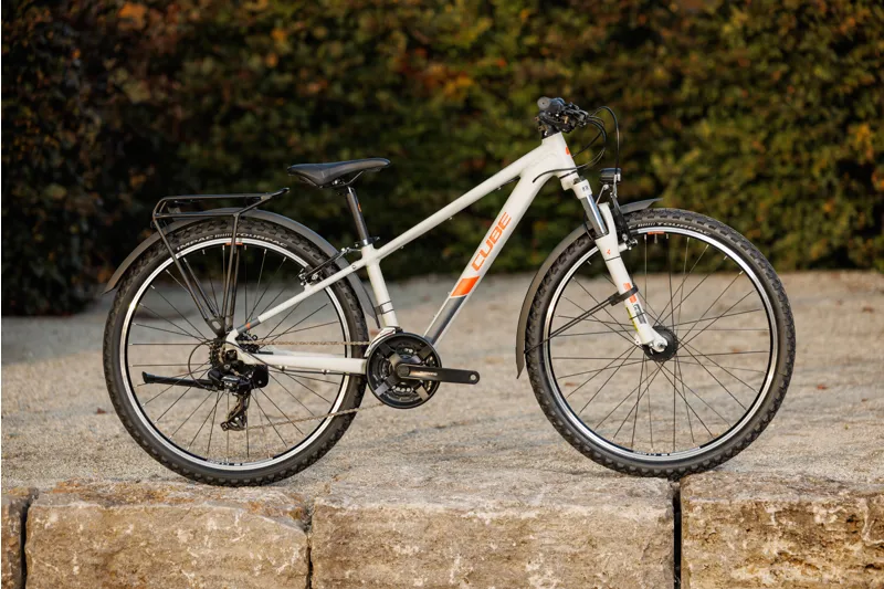 Cube Acid 260 Allroad 26in Kids Mountain Bike 2024 in Grey/Orange-7