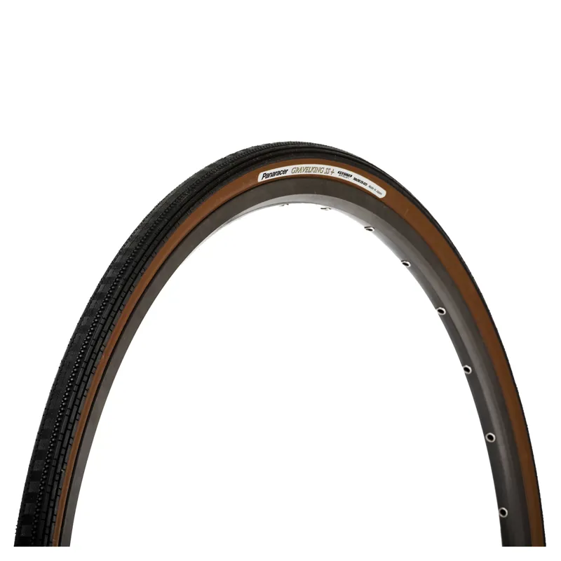 Panaracer Gravelking Semi Slick Plus  700x28c Folding Tyre in Brown 