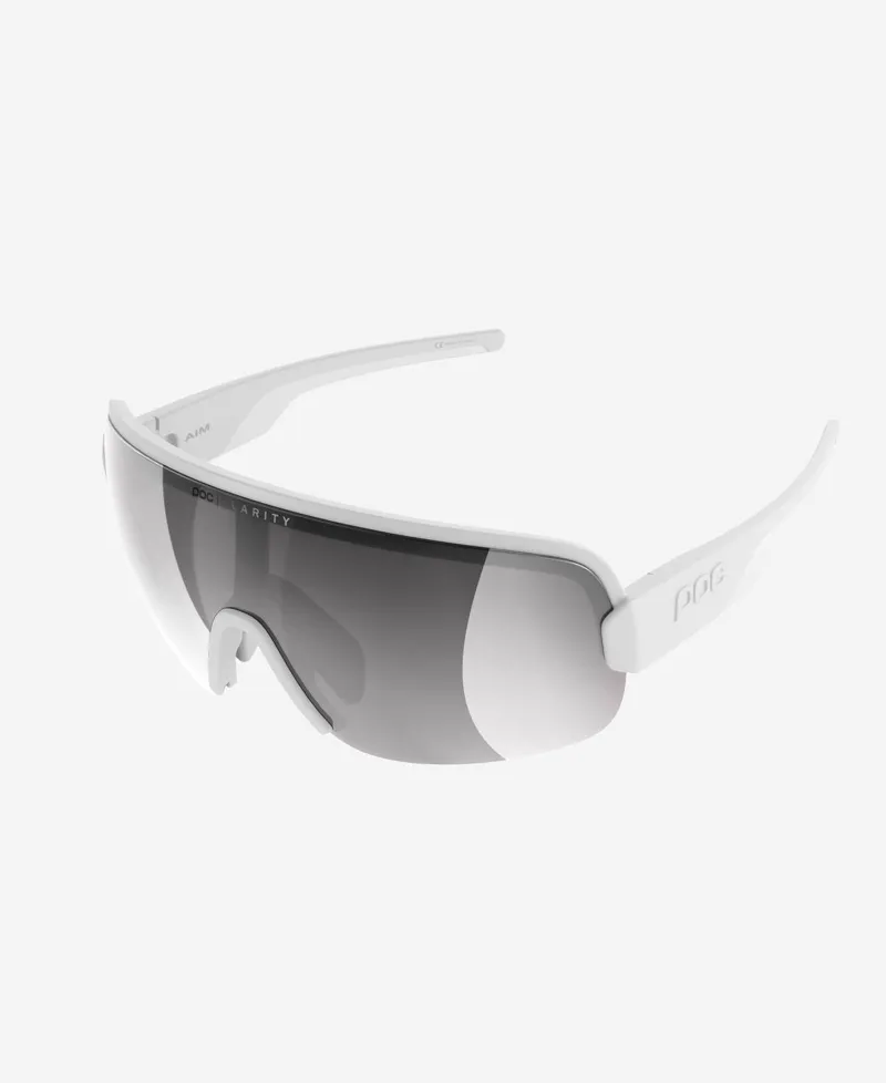 POC Aim Sunglasses in Hydrogen White Violet/Silver mirror-1